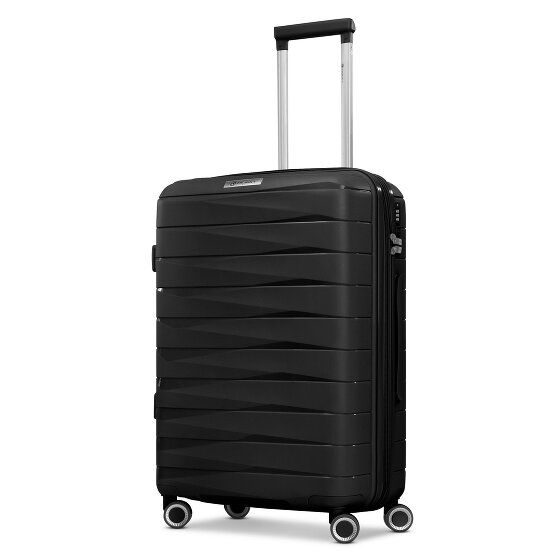 Franky London 4 kółka Walizka M 65 cm z plisą rozprężną