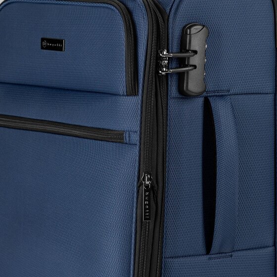 bugatti Valencia Soft 4 kółka Zestaw walizek 3-części z plisą rozprężną