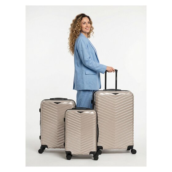 Redolz Essentials 18 4 kółka Zestaw walizek 3-części z plisą rozprężną