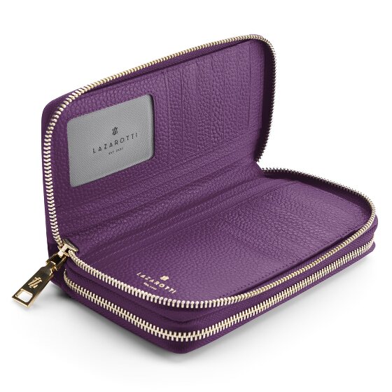 Lazarotti Bologna Leather XL Double Zip-Around Wallet RFID Leather 20 cm