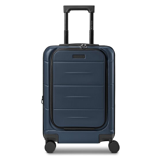 Police London 4 kółka Walizka kabinowa 55 cm Komora na laptopa z funkcją poszerzenia