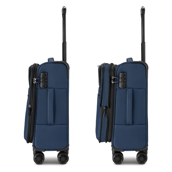 bugatti Valencia Soft 4 kółka Walizka kabinowa S 55 cm z funkcją poszerzenia