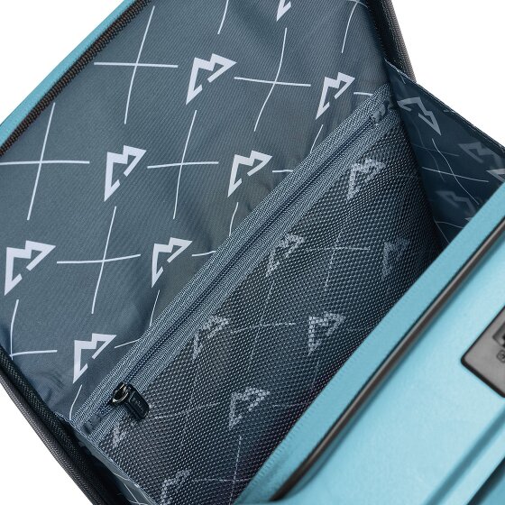 Bergpfeil Travel 4 kółka Walizka kabinowy 55 cm Komora na laptopa z plisą rozprężną