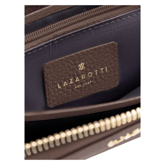 Lazarotti Portfel skórzany Bologna XL z zamkiem dookoła, 19 cm