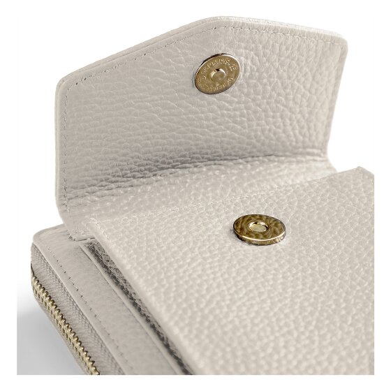 Lazarotti Portfel z skóry typu „zip-around” z Bolonii z Etui na telefon komórkowy, 19 cm