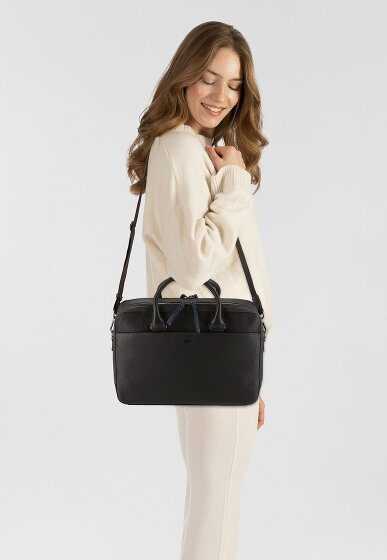 Braun Büffel Novara Teczka Skórzany 42 cm Komora na laptopa