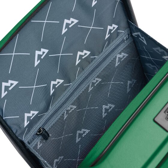 Bergpfeil Travel 4 kółka Walizka kabinowy 55 cm Komora na laptopa z plisą rozprężną