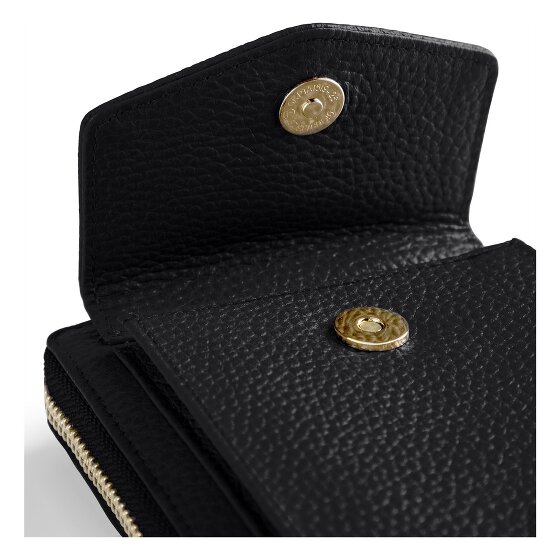 Lazarotti Portfel z skóry typu „zip-around” z Bolonii z Etui na telefon komórkowy, 19 cm