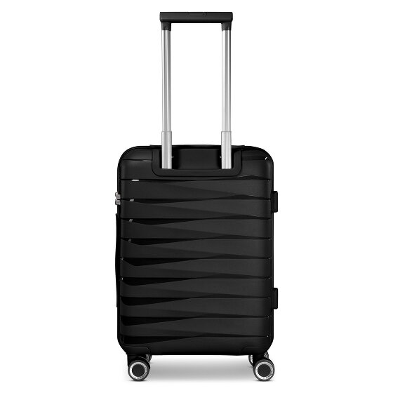 Franky London 4 kółka Walizka kabinowy S 55 cm z plisą rozprężną