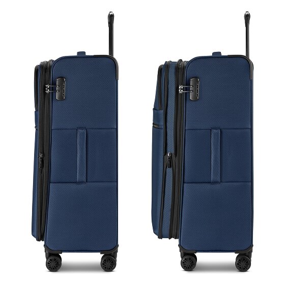 bugatti Valencia Soft 4 kółka Walizka L 75 cm z funkcją poszerzenia
