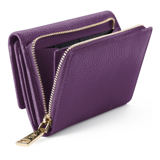 Lazarotti Skórzany portfel Bologna XL z przegrodą na zamek błyskawiczny, skóra 14 cm