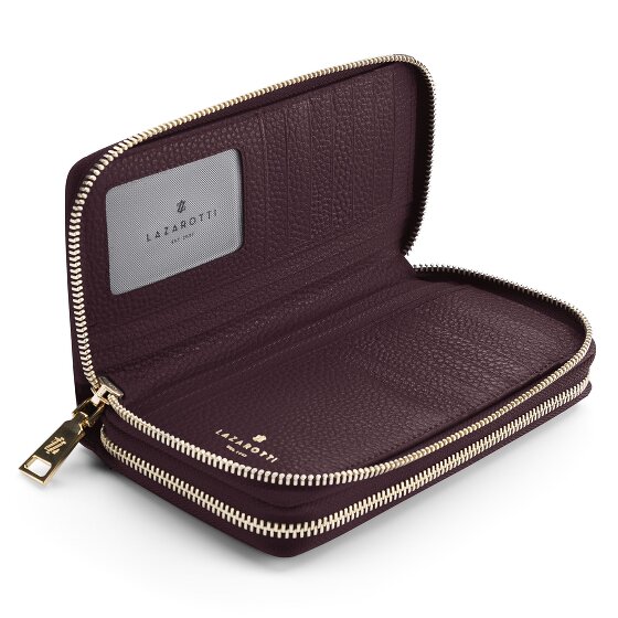 Lazarotti Bologna Leather XL Double Zip-Around Wallet RFID Leather 20 cm