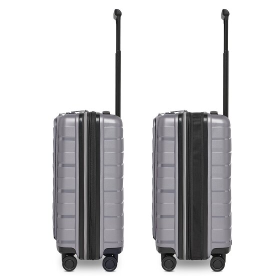 Bergpfeil Travel 4 kółka Walizka kabinowy 55 cm Komora na laptopa z plisą rozprężną