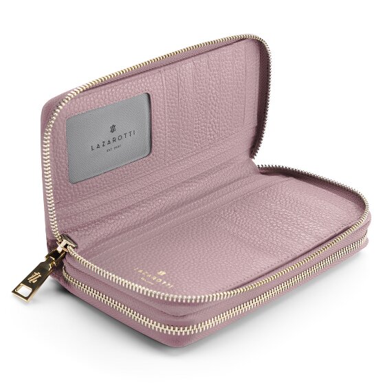 Lazarotti Bologna Leather XL Double Zip-Around Wallet RFID Leather 20 cm