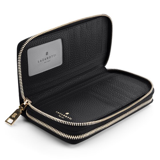 Lazarotti Bologna Leather XL Double Zip-Around Wallet RFID Leather 20 cm