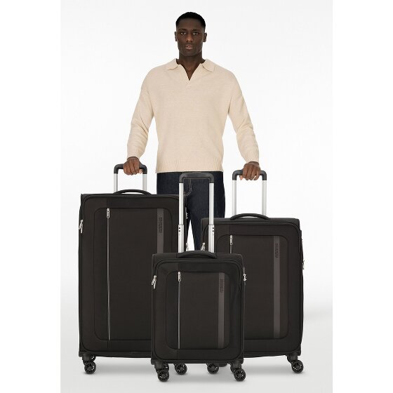 American Tourister Blazing Ride 4 kółka Zestaw walizek 3-części z plisą rozprężną