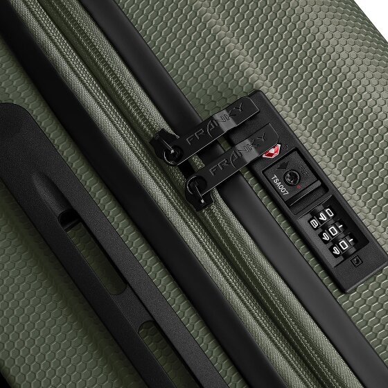 Franky Zestaw walizek na 4 kółkach Munich 4.0, 3-częściowy z elastycznym zagięciem