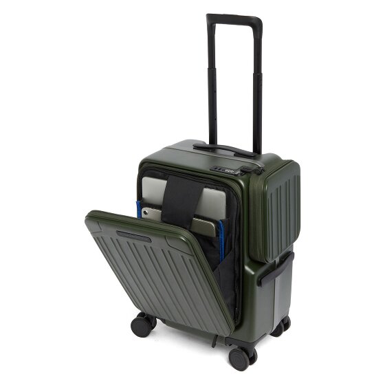 Piquadro PQ-Light 4 kółka Walizka kabinowa 55 cm Komora na laptopa