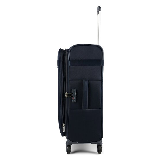 Samsonite Citybeat 4 kółka Walizka 66 cm z plisą rozprężną