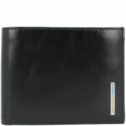 Piquadro Niebieski kwadratowy portfel skórzany 12,5 cm zdjęcie produktu