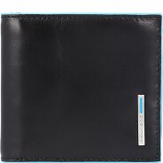 Piquadro Niebieski kwadratowy portfel skórzany 10 cm zdjęcie produktu