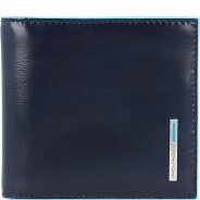 Piquadro Niebieski kwadratowy portfel skórzany 10 cm zdjęcie produktu