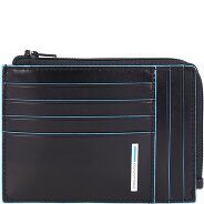 Piquadro Niebieskie kwadratowe etui na karty kredytowe RFID Skóra 12 cm zdjęcie produktu