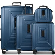 Redolz Zestaw walizek Essentials 14 na 4 kółkach + kosmetyczka 4 szt. z elastycznym zagięciem zdjęcie produktu