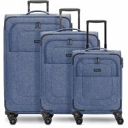 Redolz Essentials 12 THREE SET Zestaw walizek na 4 kółkach, 3-częściowy, z elastycznym zagięciem zdjęcie produktu