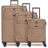 Redolz Essentials 12 THREE SET 4 kółka Zestaw walizek 3-części z plisą rozprężną zdjęcie produktu