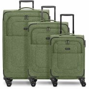 Redolz Essentials 12 THREE SET Zestaw walizek na 4 kółkach, 3-częściowy, z elastycznym zagięciem zdjęcie produktu