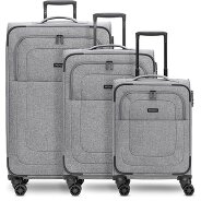 Redolz Essentials 12 THREE SET 4 kółka Zestaw walizek 3-części z plisą rozprężną zdjęcie produktu