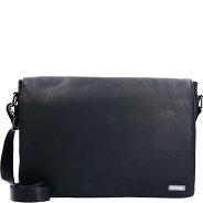 Greenland Nature Black Nappa Messenger Leather 38 cm zdjęcie produktu