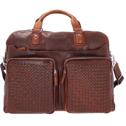 bugatti Woven Briefcase Leather 48 cm  Model 1