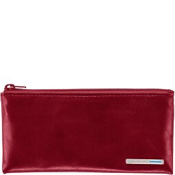 Piquadro Niebieskie kwadratowe etui na klucze skórzane 14 cm  Model 3