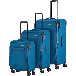 Travelite Chios 4 kółka Zestaw walizek 3-części z plisą rozprężną  Model 1