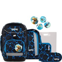 Ergobag Zestaw tornistrów 6 szt. z zestawem rzepów  Model 16