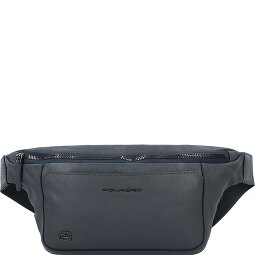 Piquadro Czarna kwadratowa saszetka skórzana 31 cm  Model 1