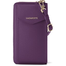Lazarotti Skórzane etui na telefon komórkowy Bologna z zamkiem błyskawicznym 19 cm  Model 8