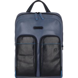 Piquadro Blue Square Revamp Backpack RFID Leather 42 cm Laptop Compartment  Model 2