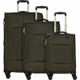 Worldpack Zestaw walizek Victoria na 4 kółkach, 3-częściowy, z elastycznym zagięciem  Model 2