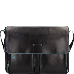 Piquadro Blue Square Messenger Leather 37 cm Laptop Compartment  Model 1