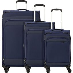 d&n Travel Line 9504 4 kółka Zestaw walizek 3-części z plisą rozprężną  Model 3