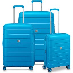 MODO by Roncato Starlight 3.0 4 kółka Zestaw walizek 3-części z plisą rozprężną  Model 8