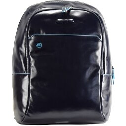 Piquadro Niebieski Plecak kwadratowy skórzany 39 cm Komora na laptopa  Model 2