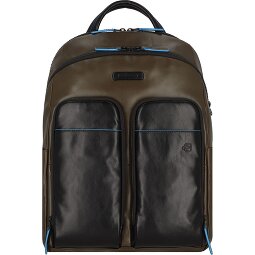 Piquadro Blue Square Revamp Backpack RFID Leather 39 cm Laptop Compartment  Model 3