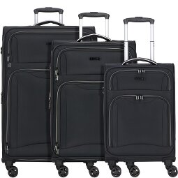 d&n Travel Line 9204 4 kółka Zestaw walizek 3-części z funkcją poszerzenia  Model 4