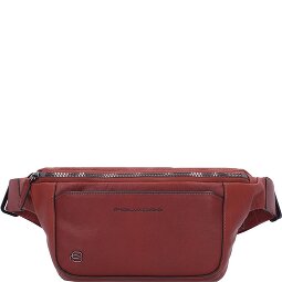 Piquadro Czarna kwadratowa saszetka skórzana 31 cm  Model 2