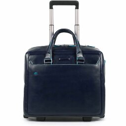 Piquadro Blue Square 2-Wheel Business Trolley Leather 36 cm Laptop Compartment  Model 2