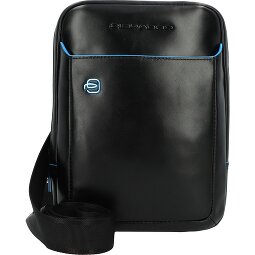 Piquadro Niebieska kwadratowa skórzana torba na ramię 22 cm  Model 3